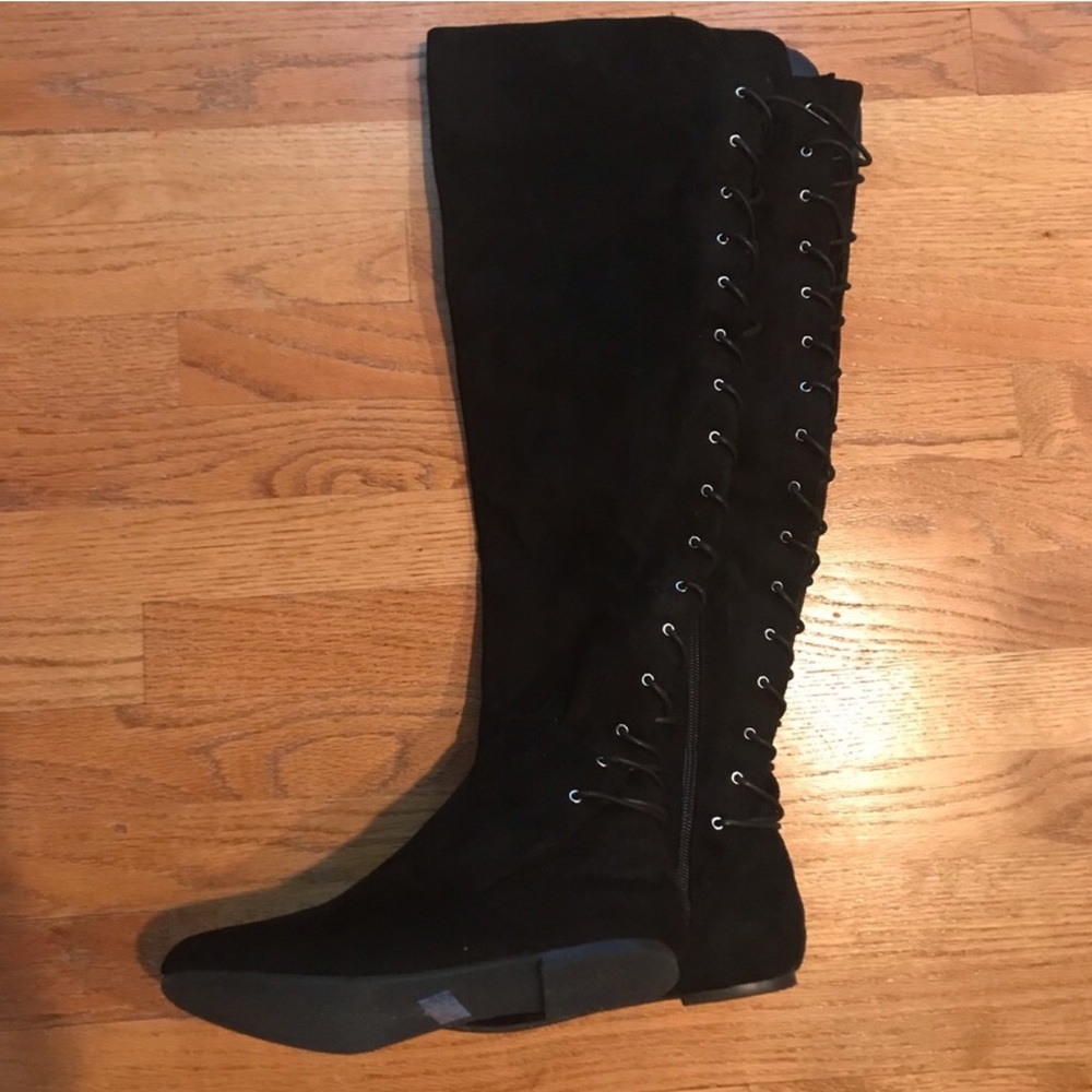 Wild Diva over the knee black boots size 7